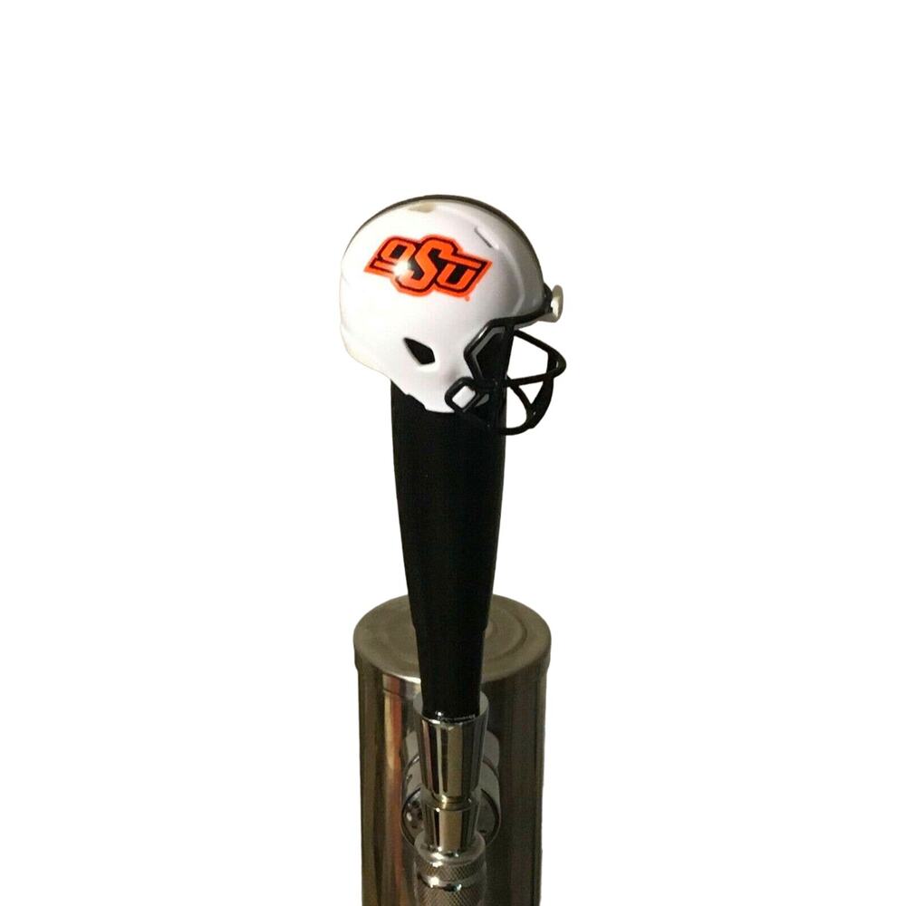 NCAA Oklahoma State Tap Handle Kegerator Football Beer Keg Black Wood Cowboys